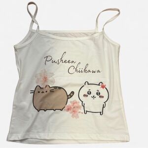 Cute Pusheen and Chiikawa Tank Top